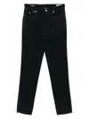 Brunello Cucinelli Straight-leg Black Trousers With Subtle Stitching In Black
