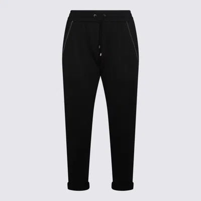 BRUNELLO CUCINELLI TROUSERS BLACKS AND GREYS