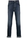 Brunello Cucinelli Blue Cotton Denim Regular Jeans In Blue