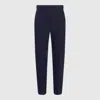 Brunello Cucinelli Relaxed Fit Trousers With Side Pocket And Belt Loops In Blue