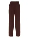 Brunello Cucinelli Tailored Straight Leg Trousers Pockets In Brown