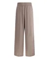 Brunello Cucinelli Palazzo Pants In Brown