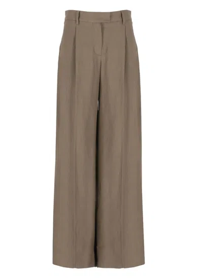 Brunello Cucinelli Trousers In Brown