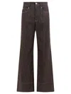 Brunello Cucinelli Logo Patch Straight Jeans