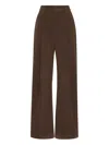 Brunello Cucinelli Cotton Moleskin Barrel Trousers In Brown