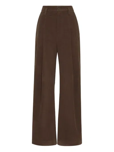 BRUNELLO CUCINELLI BRUNELLO CUCINELLI TROUSERS BROWN