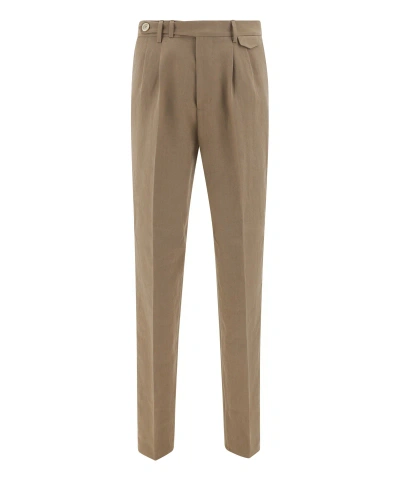 Brunello Cucinelli Trousers In Brown