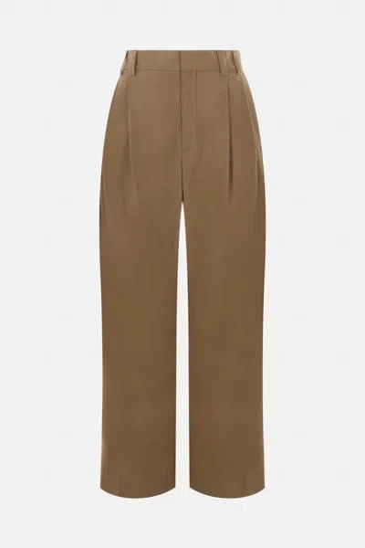 Brunello Cucinelli Trousers In Brown