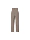 Brunello Cucinelli Knitted Trousers In Brown/panama