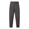 Brunello Cucinelli Grey Wool Pants In Brown