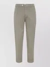 Brunello Cucinelli Low-rise Tapered Chino Trousers In Green