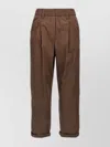 Brunello Cucinelli Trousers Featuring Elastic Waistband And Rolled Cuffs