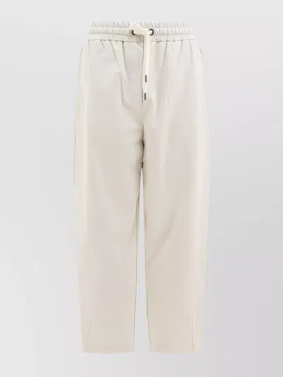 BRUNELLO CUCINELLI TROUSERS FEATURING ELASTIC WAISTBAND AND SIDE POCKETS
