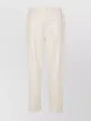 Brunello Cucinelli Tailored High-waisted Trousers With Straight Leg In Neutral