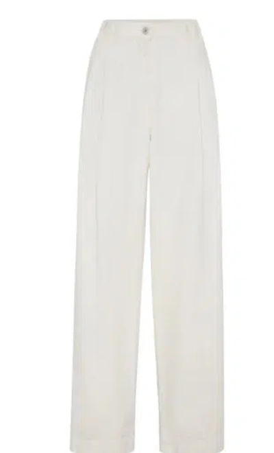 Brunello Cucinelli Monili-embellishment Trousers In White
