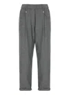 Brunello Cucinelli Trousers In Gray