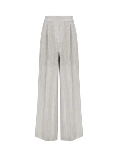 Brunello Cucinelli Trousers In Gray