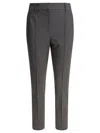 Brunello Cucinelli Tailored Trousers With Back Pockets And Belt Loops In Grey