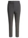 Brunello Cucinelli Tailored Trousers With Back Pockets And Belt Loops In Grey