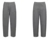 Brunello Cucinelli Ribbed Texture Elastic Waistband Shimmering Finish Trousers In Gray