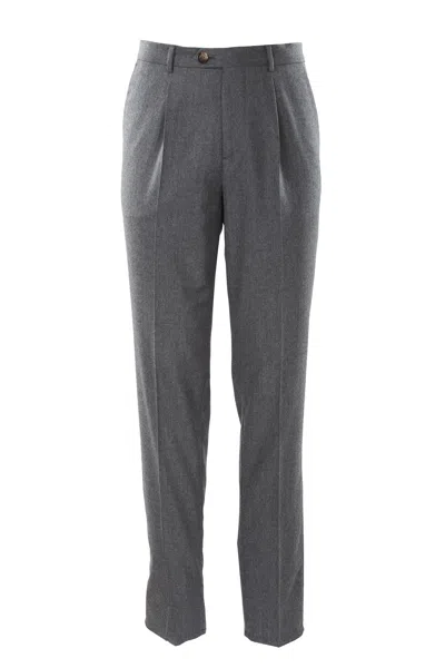 Brunello Cucinelli Trousers Grey In Gray