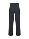 Brunello Cucinelli Grey Pants With Elastic Waist In Wool Blend Stretch Woman In Grey