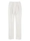 BRUNELLO CUCINELLI BRUNELLO CUCINELLI TROUSERS IVORY