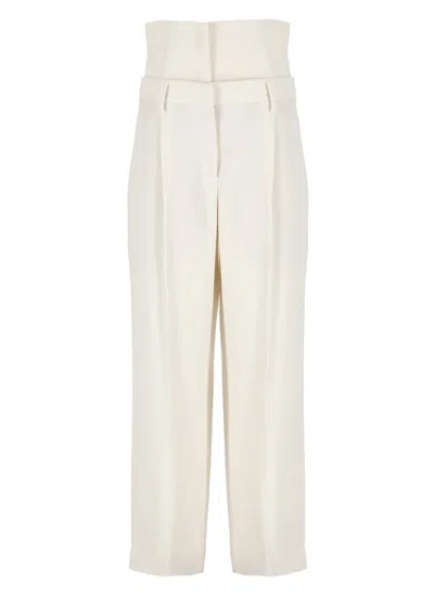Brunello Cucinelli Trousers Ivory In White