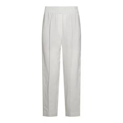 Brunello Cucinelli Trousers Light And Natural In White