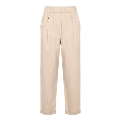 Brunello Cucinelli Trousers Light And Natural