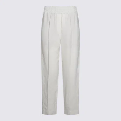 BRUNELLO CUCINELLI TROUSERS LIGHT AND NATURAL