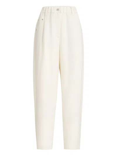 Brunello Cucinelli Trousers Light And Natural In Neutral