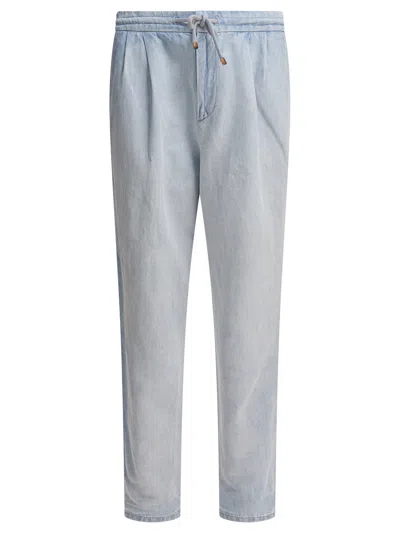 Brunello Cucinelli Trousers Light Blue
