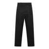 Brunello Cucinelli Straight Leg Trousers With Back Pockets And Belt Loops In Black