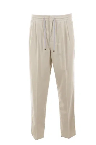 Brunello Cucinelli Trousers In Blanco