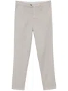 Brunello Cucinelli Straight Trousers Back Pockets In Multicolor