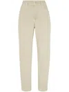 Brunello Cucinelli Garment-dyed Baggy Tapered Jeans In Multicolor