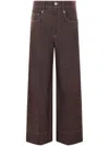 Brunello Cucinelli High-rise Wide-leg Jeans In Multicolor