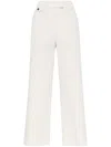Brunello Cucinelli Wide-leg Trousers With Tailored Silhouette And Soft Finish In Multicolor