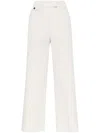 Brunello Cucinelli Wide-leg Trousers With Tailored Silhouette And Soft Finish In Multicolor