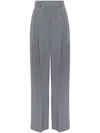 Brunello Cucinelli Wool Trousers In Multicolor