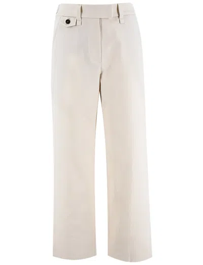 Brunello Cucinelli White Monile Pants