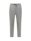 Brunello Cucinelli Trousers Grigio Medio In Perla