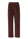 Brunello Cucinelli Corduroy Trousers Elastic Waist In Brown