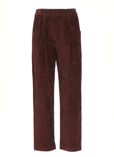 Brunello Cucinelli Trousers In Brown
