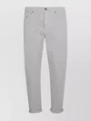 Brunello Cucinelli Trousers Relaxed Fit Rolled Cuffs In Gray