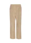 Brunello Cucinelli Women Corduroy Baggy Trousers In Nude