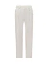 Brunello Cucinelli Trousers In Snow White