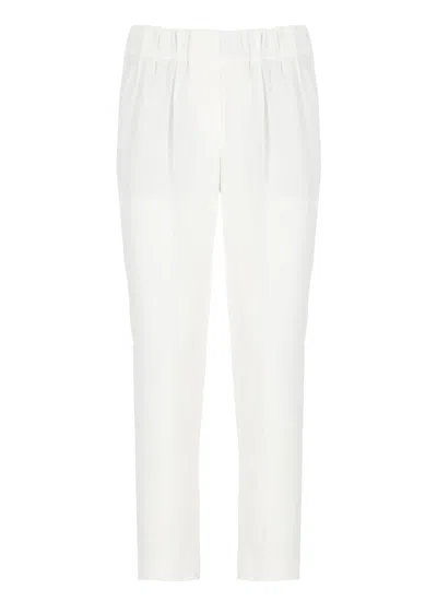 Brunello Cucinelli Trousers In White