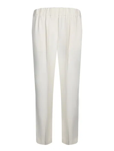 Brunello Cucinelli Trousers In White